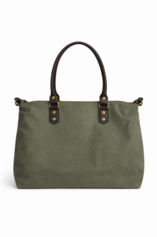 SHOPPER ROMA | VERDE CAQUI OSCURO