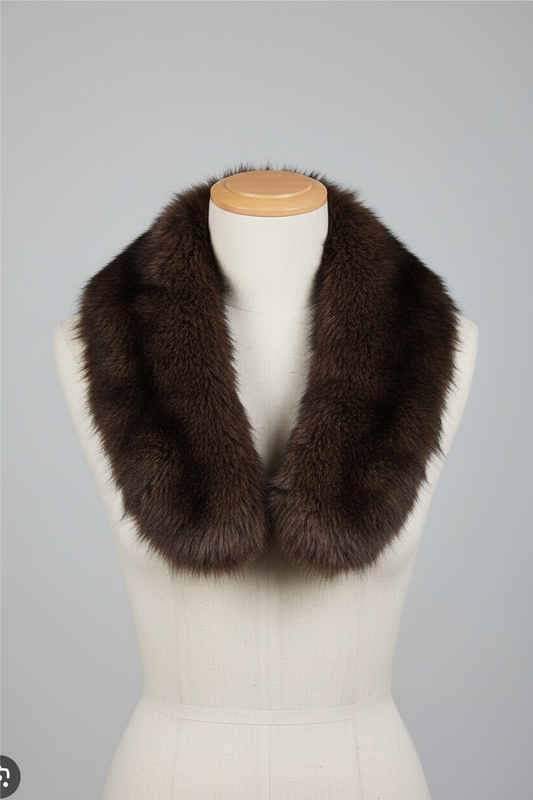 CUELLO DE PELO | MARRÓN CHOCOLATE