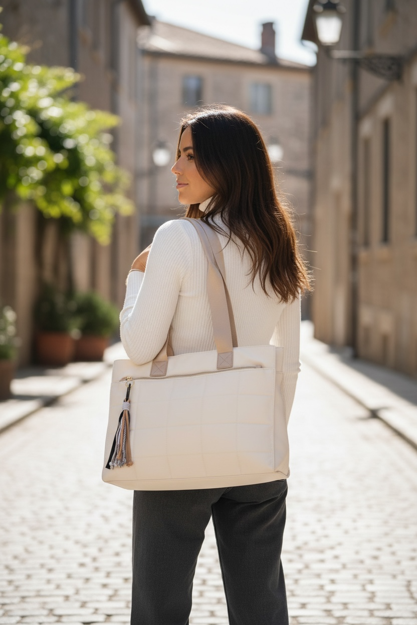 SHOPPER NYLON | BEIGE