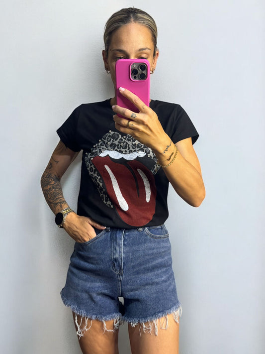 CAMISETA ROLLING STONES BLACK