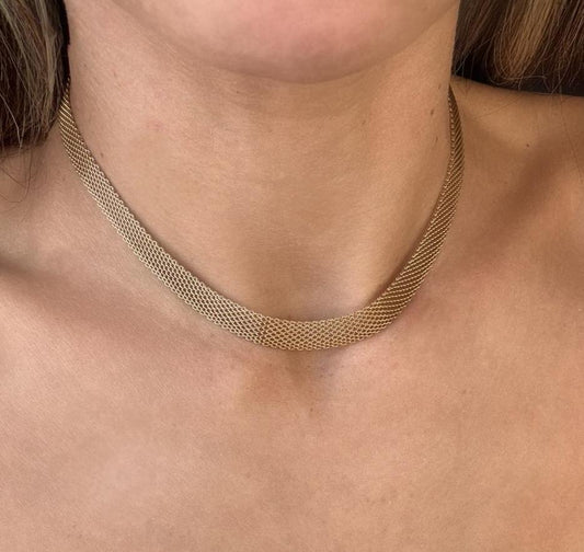 COLLAR CADENA PLANA - TALLA S