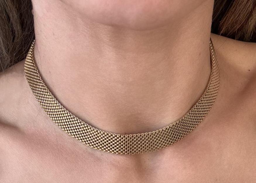 COLLAR CADENA PLANA - TALLA L