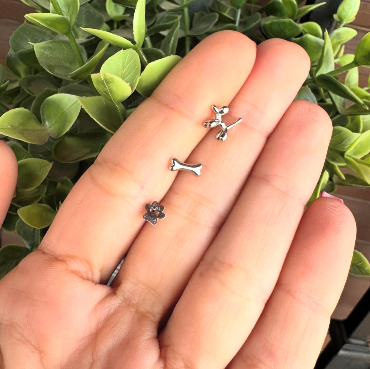 PENDIENTES MINI PLATA