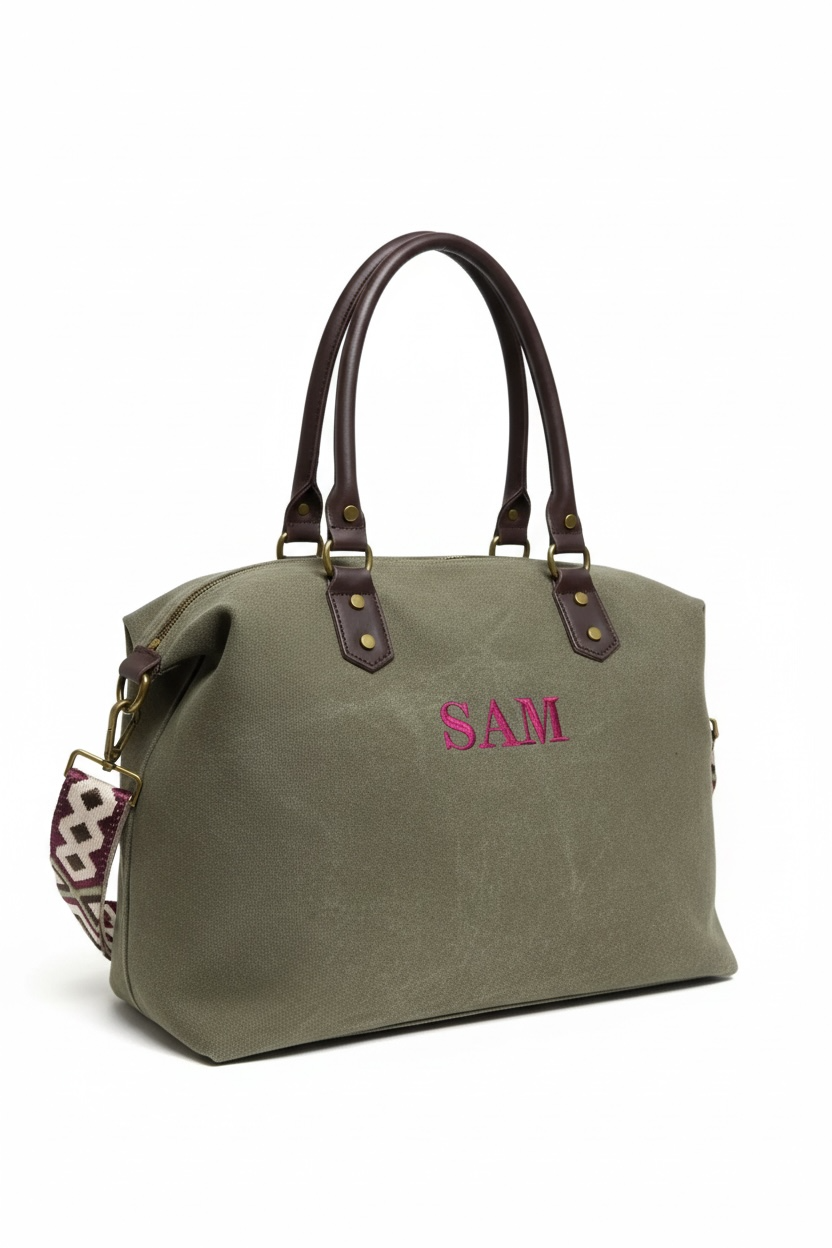 SHOPPER ROMA | VERDE CAQUI OSCURO