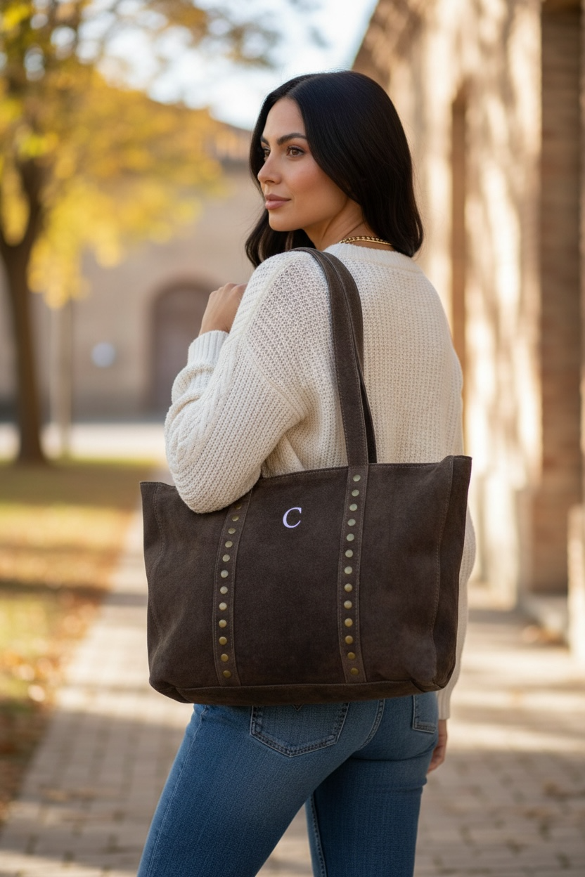 SHOPPER TACHAS | MARRÓN CHOCOLATE