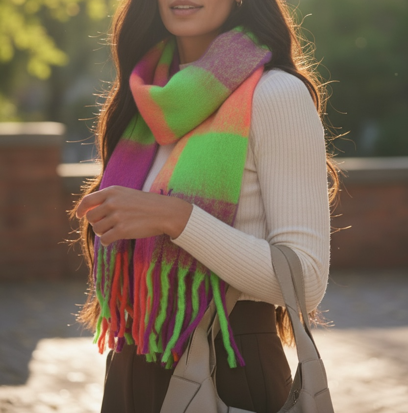 PASHMINA FLUOR PERSONALIZADA