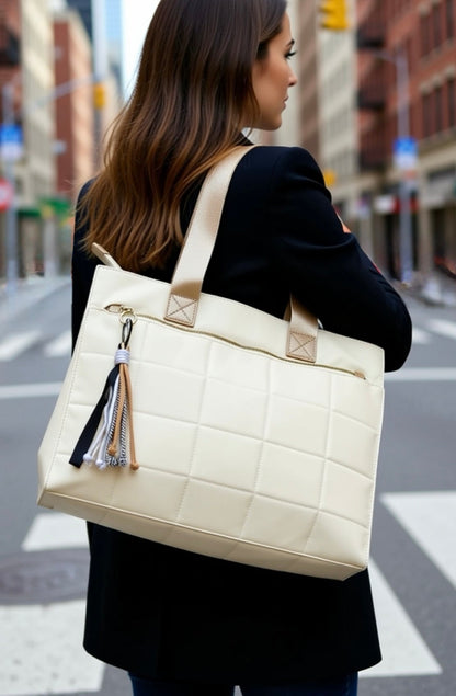 SHOPPER NYLON | BEIGE
