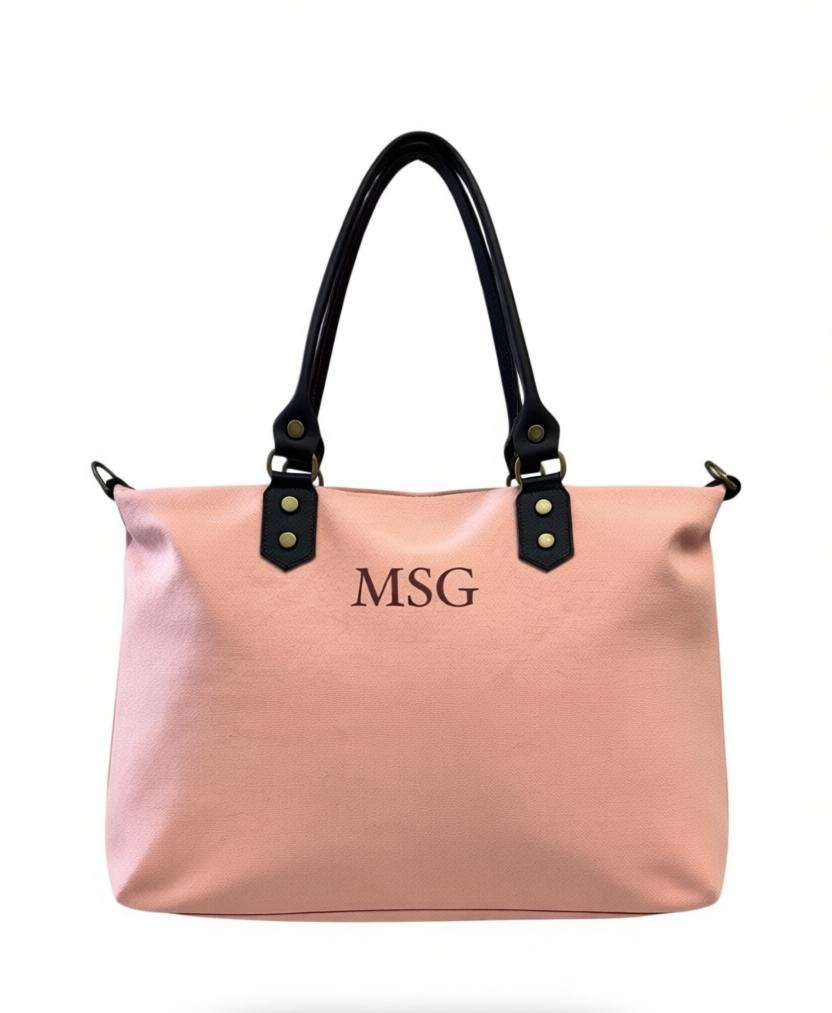 BOLSO SHOPPER LONETA Y PIEL | ROSA