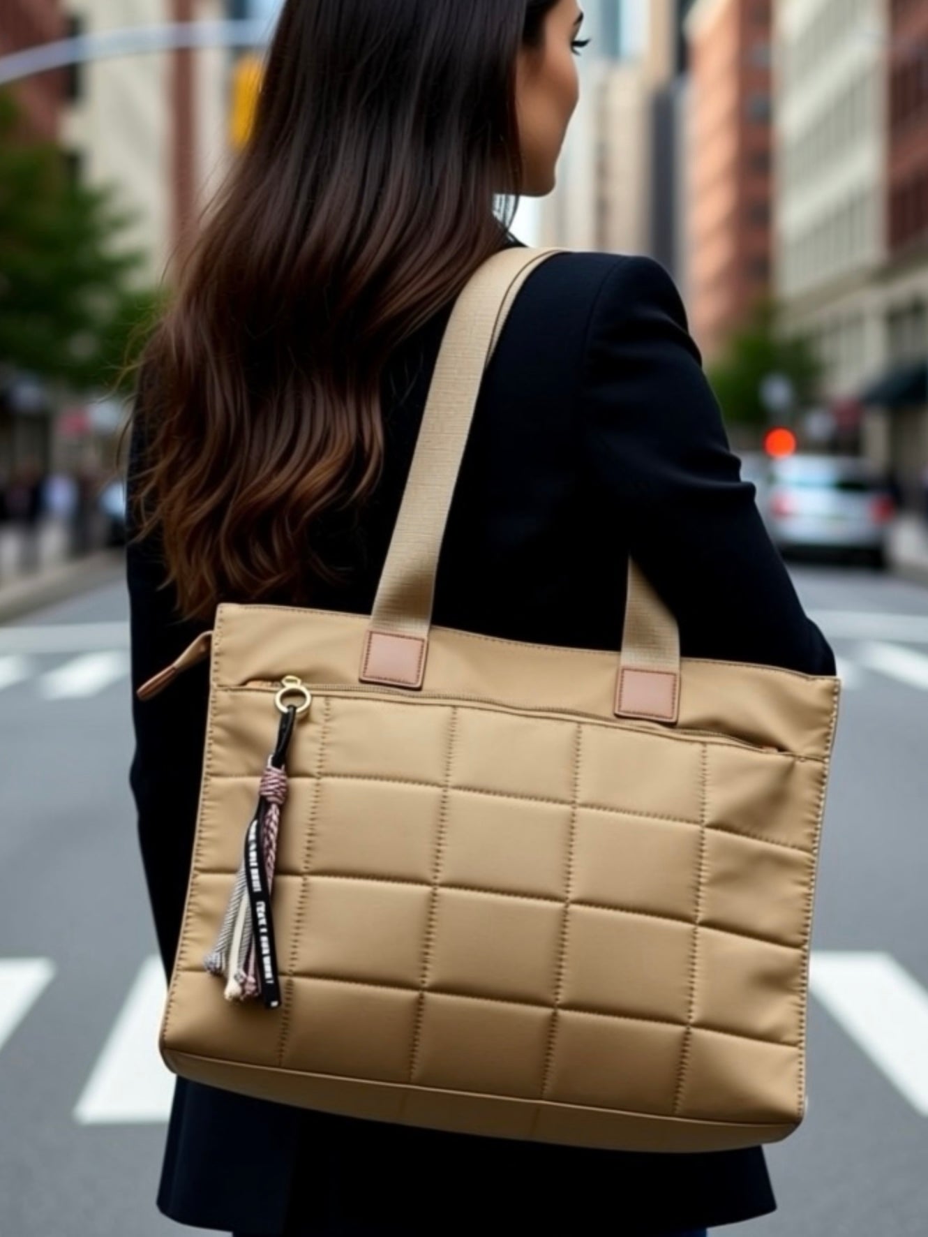 SHOPPER NYLON | CAMEL