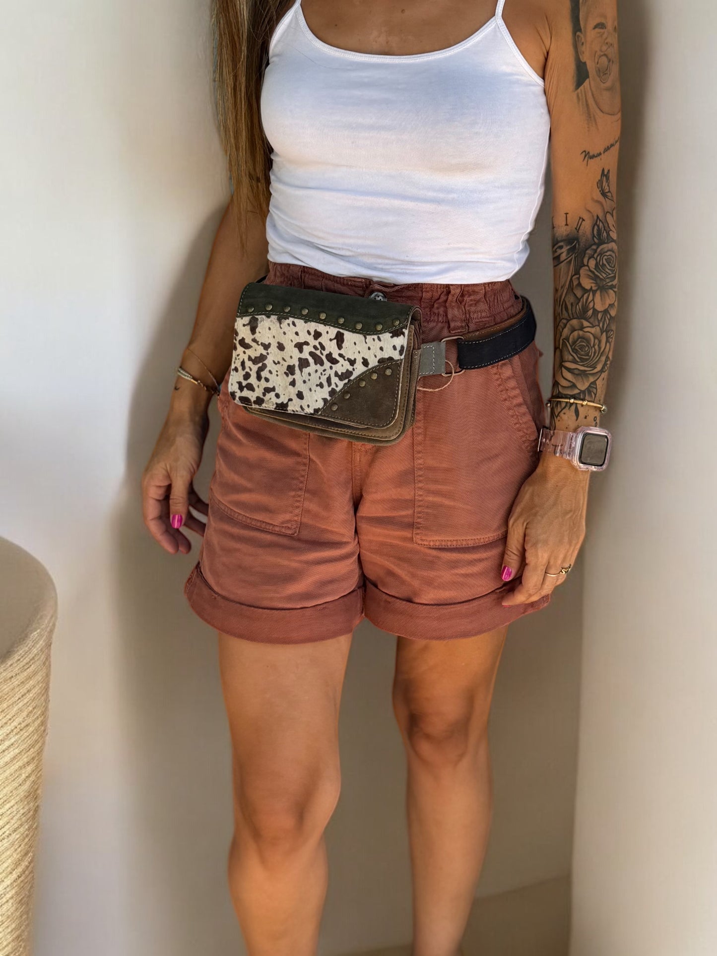 RIÑONERA PIEL ANIMAL PRINT - POTRO