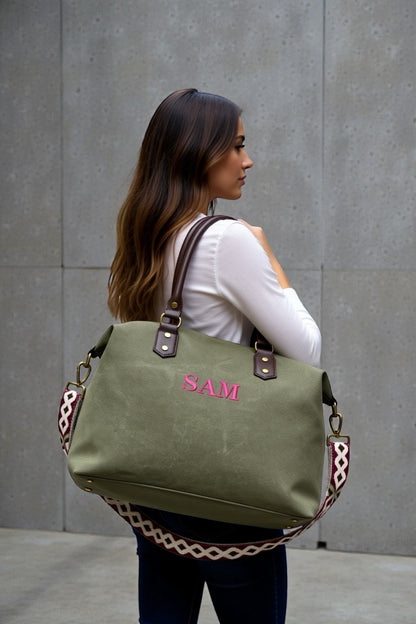 SHOPPER ROMA | VERDE CAQUI OSCURO