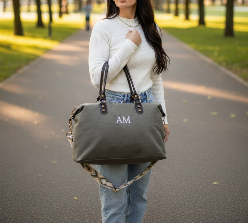 BOLSO SHOPPER LONETA Y PIEL | GRIS MARENGO