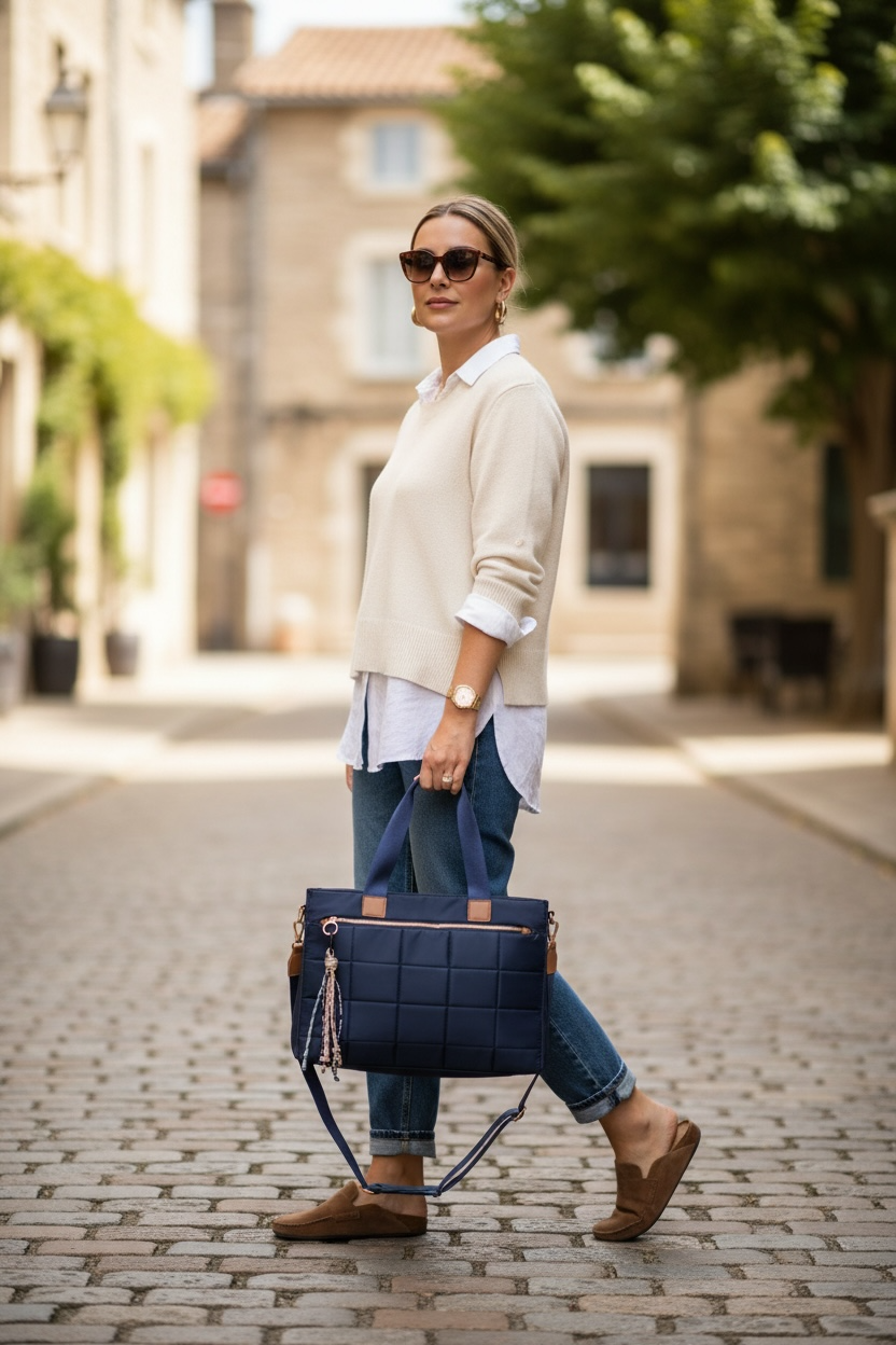 SHOPPER NYLON | AZUL MARINO