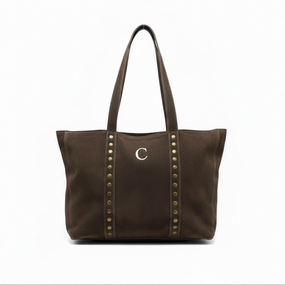 SHOPPER TACHAS | MARRÓN CHOCOLATE