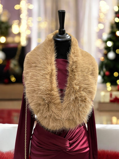 CUELLO PELO SINTÉTICO - CAMEL