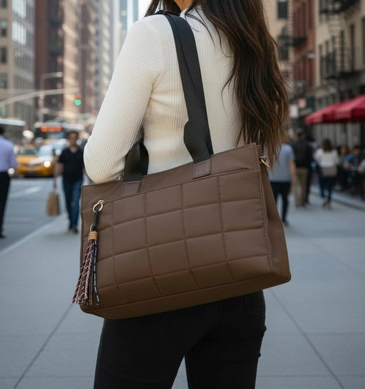 SHOPPER NYLON | MARRÓN