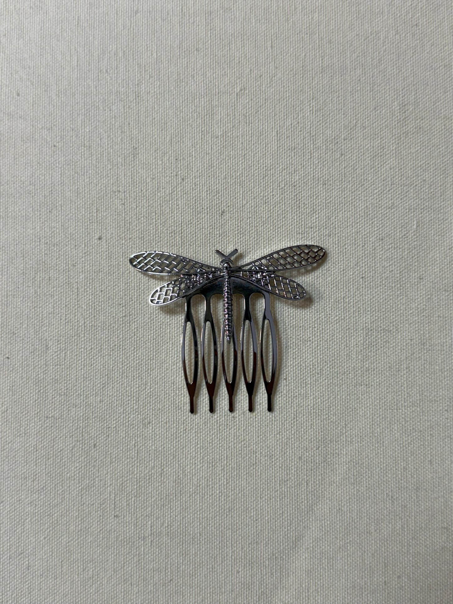 PEINECILLO LIBÉLULA PLATA