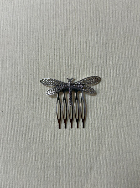 PEINECILLO LIBÉLULA PLATA