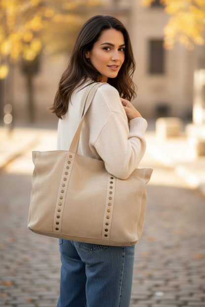 SHOPPER TACHAS | BEIGE