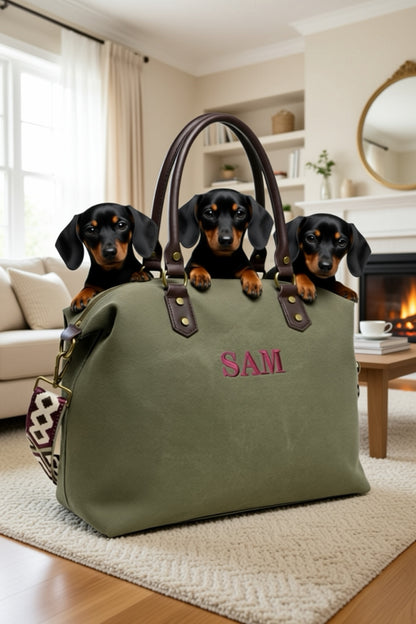 SHOPPER ROMA | VERDE CAQUI OSCURO