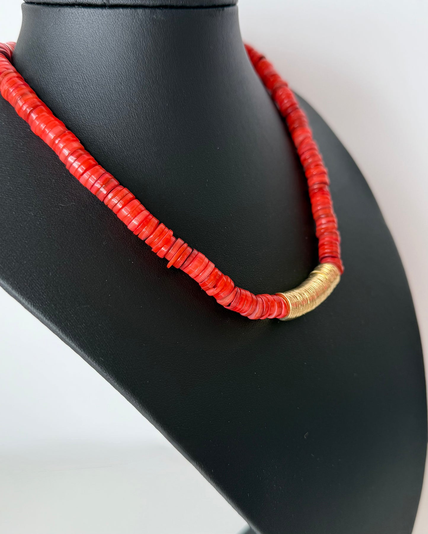 COLLAR MAXI CORAL GOLD