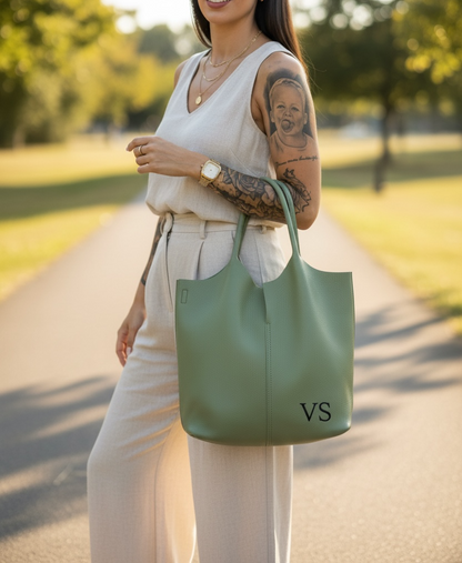 SACA TATIANA EFECTO PIEL | CAQUI