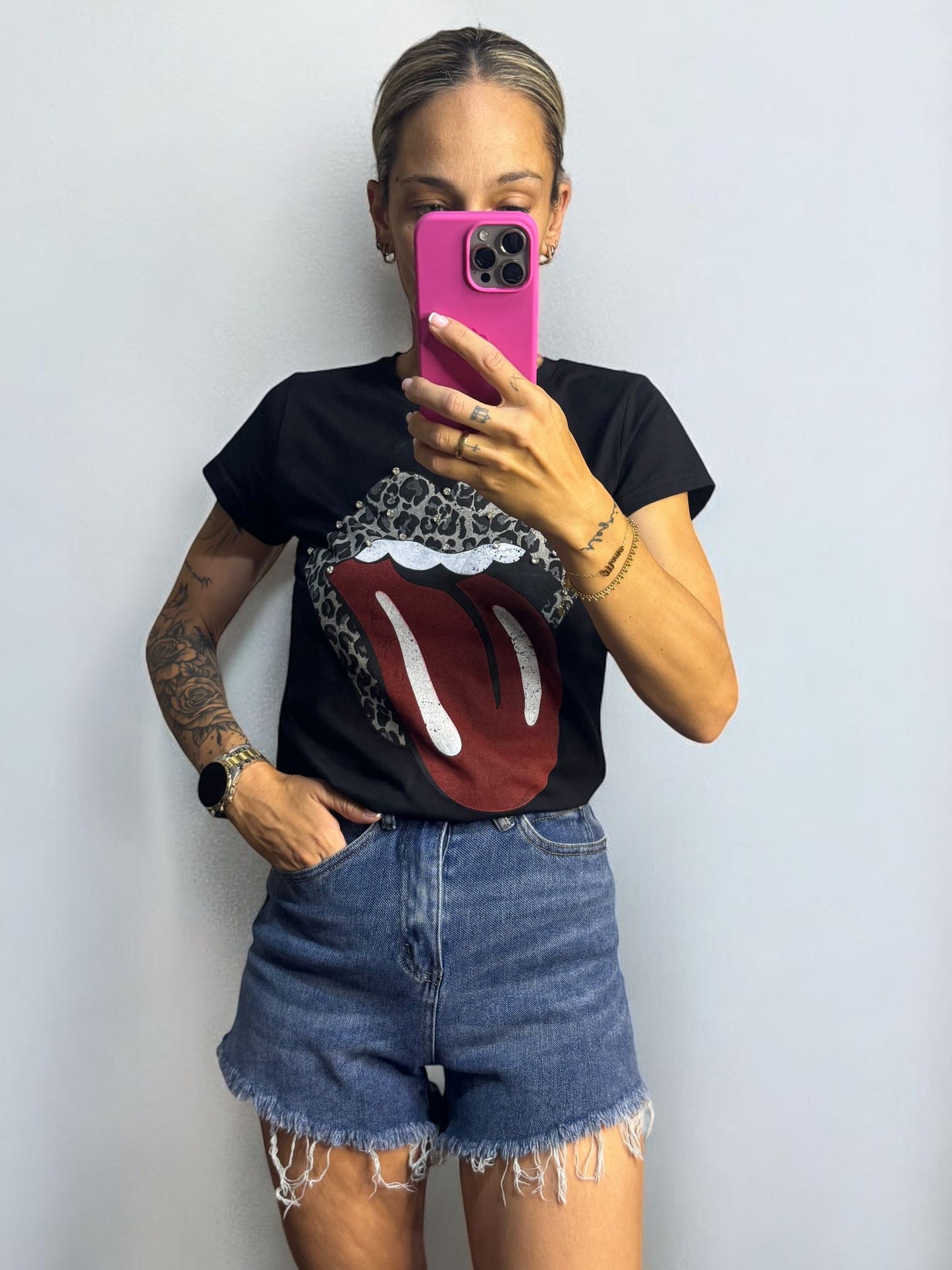 CAMISETA ROLLING STONES BLACK