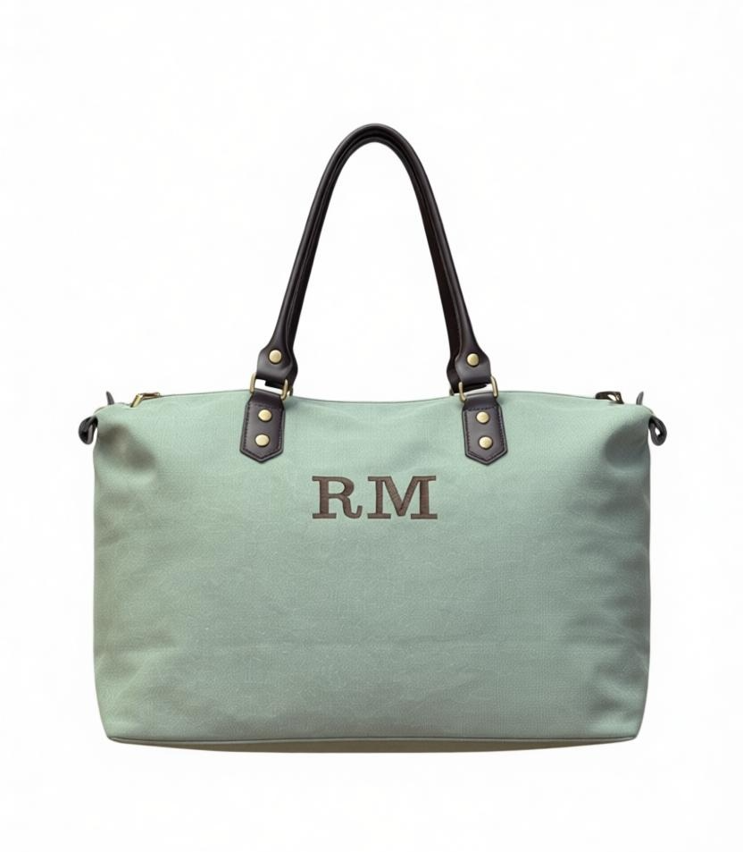 BOLSO SHOPPER LONETA Y PIEL - CAQUI