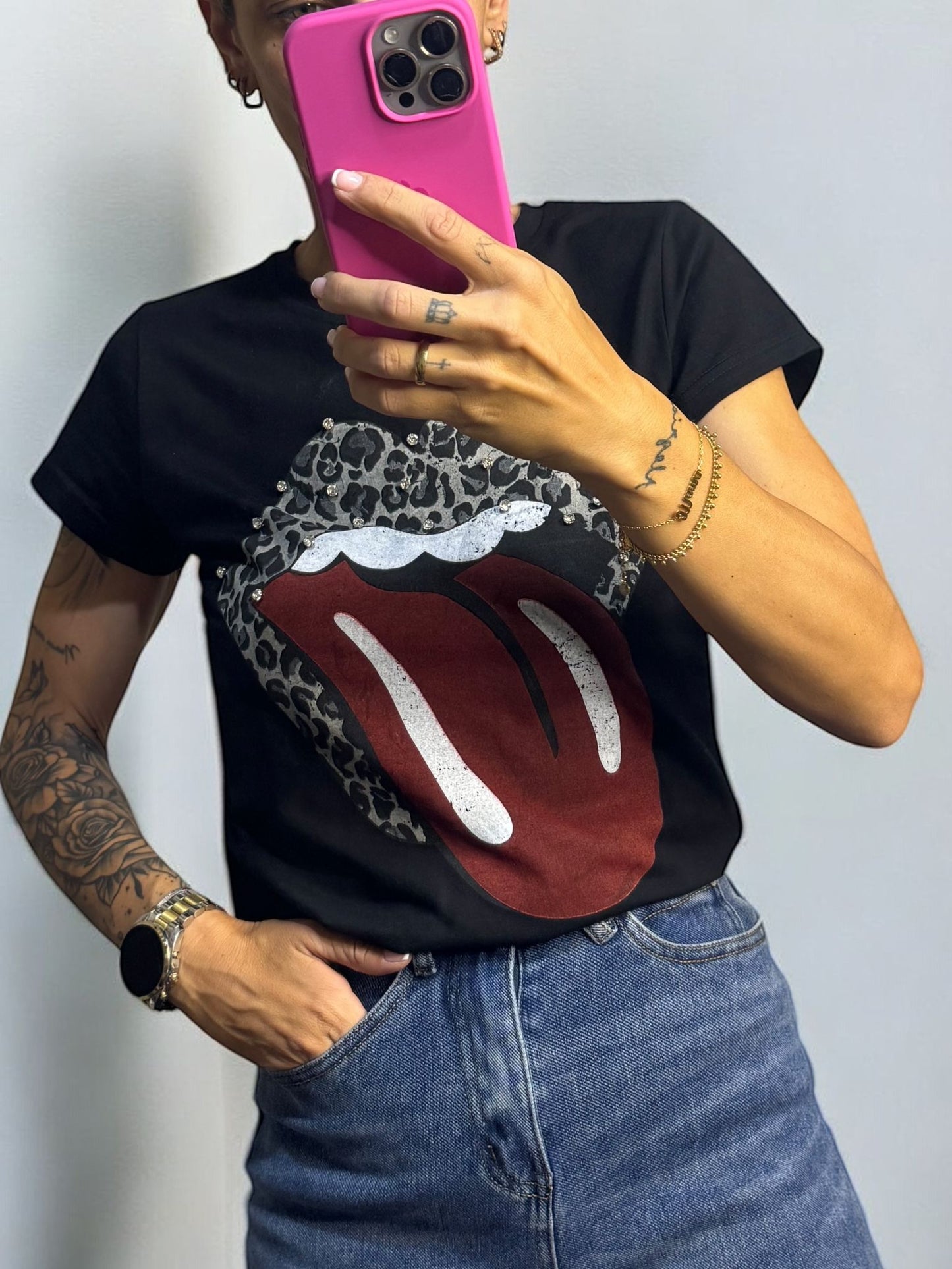 CAMISETA ROLLING STONES BLACK