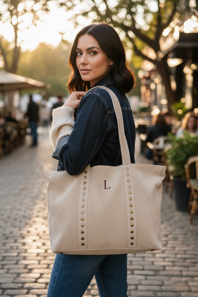 SHOPPER TACHAS | BEIGE