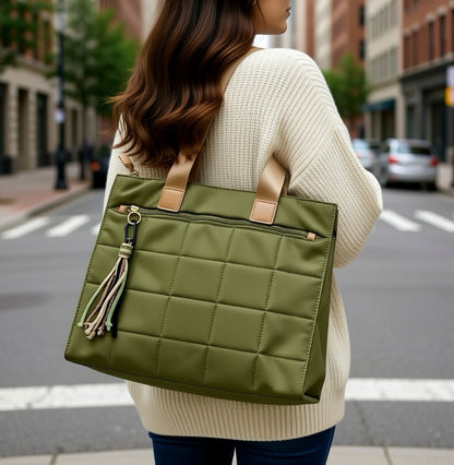 SHOPPER NYLON | GREEN