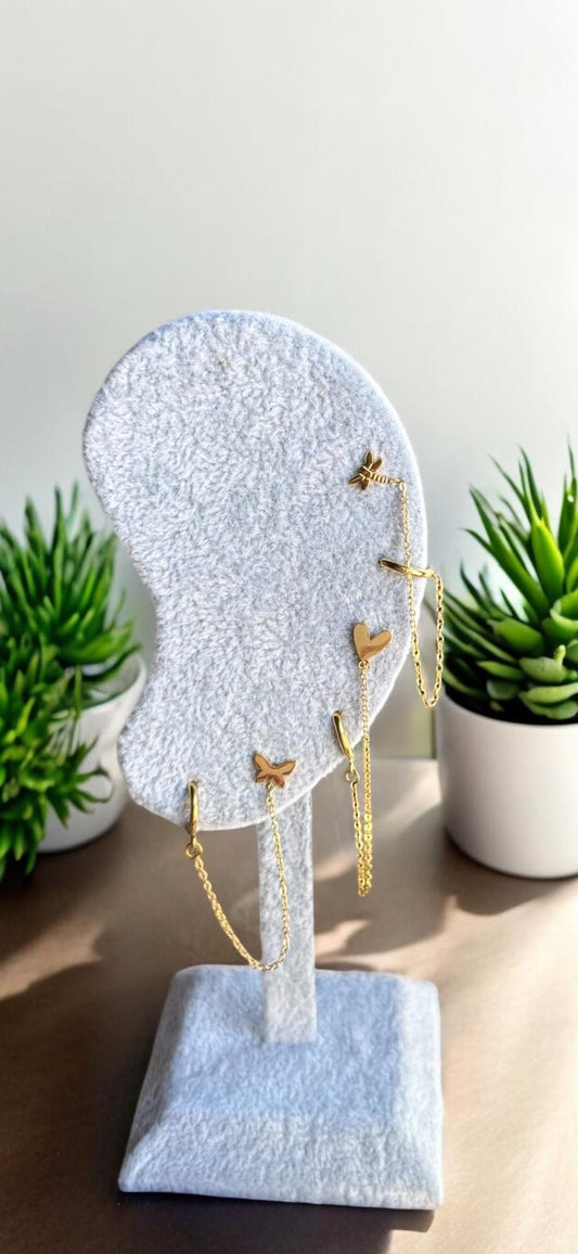 PENDIENTES MINI CADENA