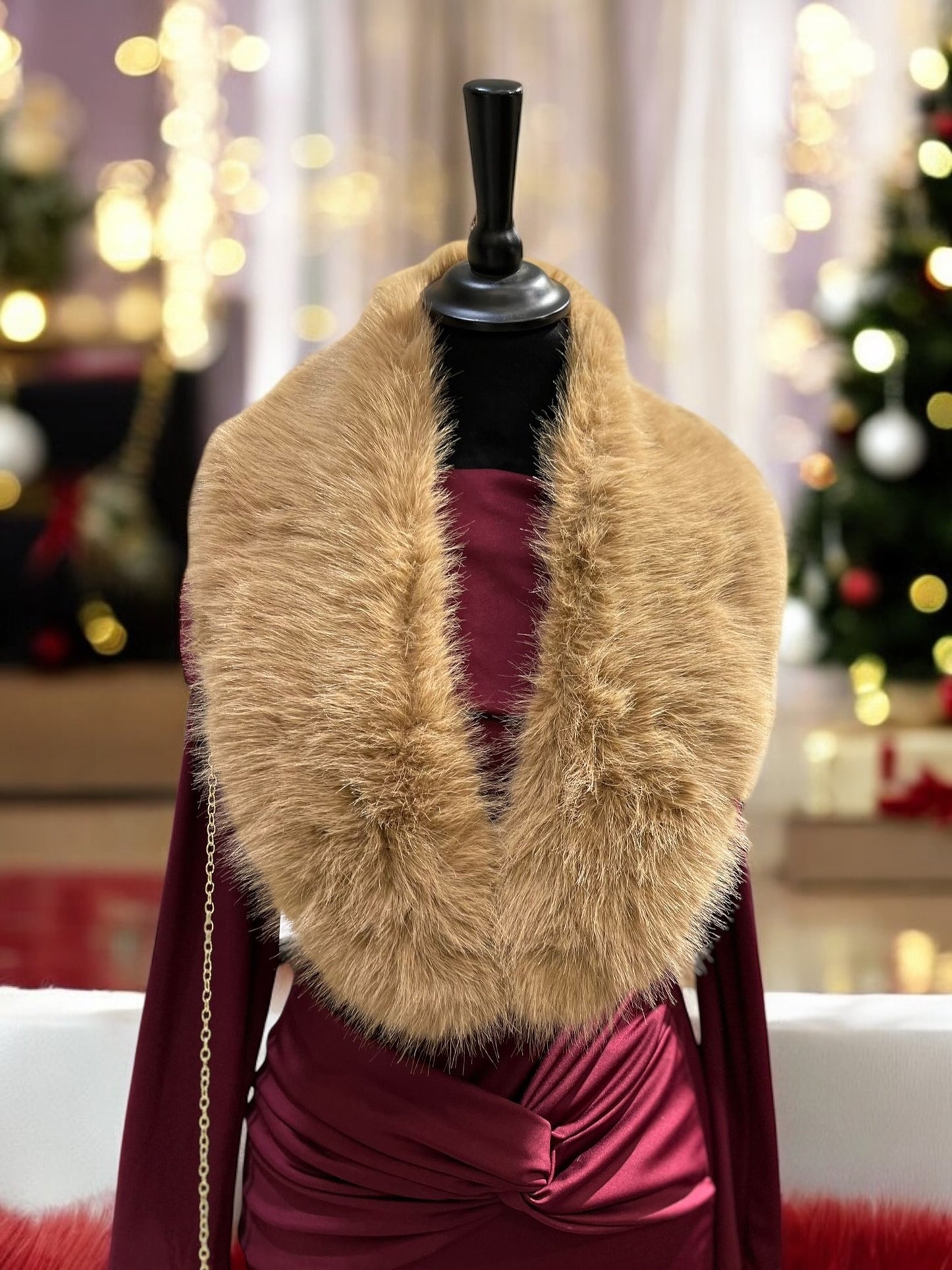 CUELLO PELO SINTÉTICO - NEGRO