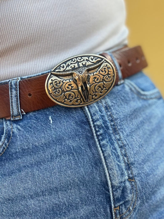 CINTURÓN PIEL BÚFALO