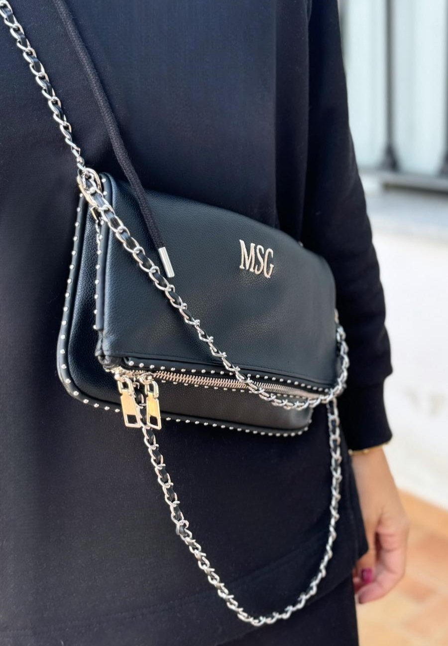 BOLSO CADENA POLIPIEL BLACK