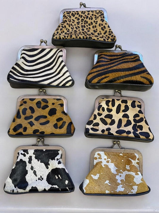 MONEDERO PIEL Y PELO GRANDE