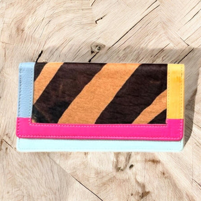 CARTERA PIEL Y PELO