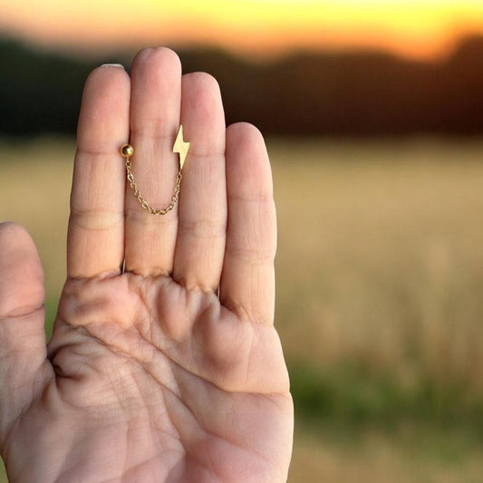 PENDIENTES CADENA RAYO