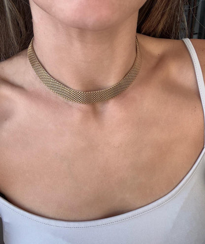 COLLAR CADENA PLANA - TALLA L