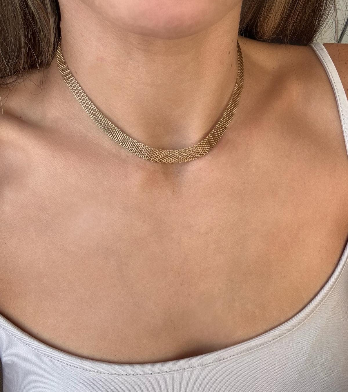 COLLAR CADENA PLANA - TALLA S