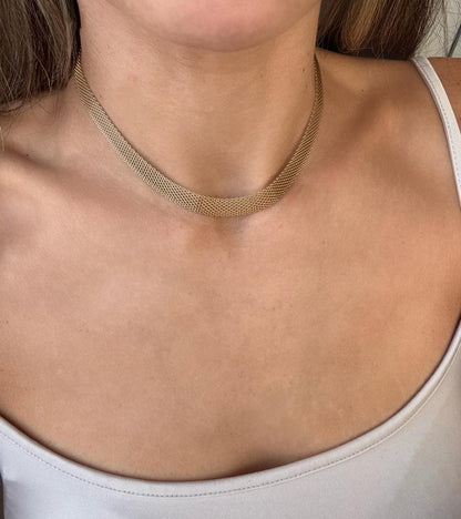 COLLAR CADENA PLANA - TALLA S