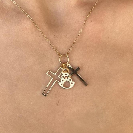 COLLAR CRUCES - VIRGEN DEL ROCÍO