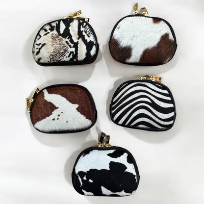 MONEDERO PIEL Y PELO